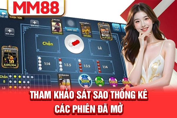 Tham khảo sát sao thống kê các phiên đã mở Tham khảo sát sao thống kê các phiên đã mở